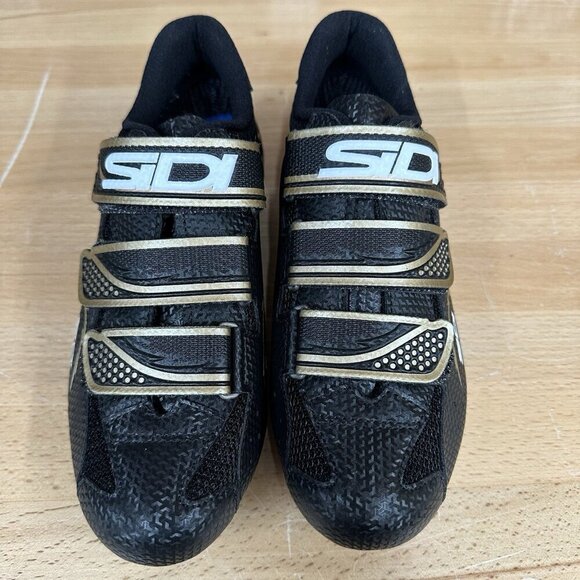 Sidi Bullet 2 Women Size 37 EU 5-5.5 US Black Gold Mountain Bike Cycling Shoes - Picture 2 of 7